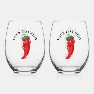 Verre À Vin Sans Pied Red Hot Pepper Diva