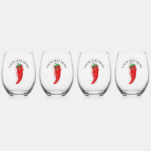 Verre À Vin Sans Pied Red Hot Pepper Diva