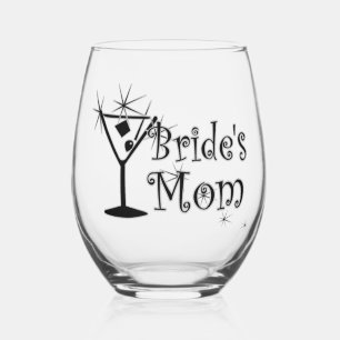 Verre À Vin Sans Pied Retro Martini - Belle-mère de la mariée