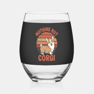 Verre À Vin Sans Pied Rien que des Corgi