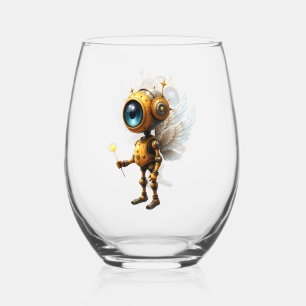 Verre À Vin Sans Pied Robby le Gardien du Temps ailé – Série Les Ailes d