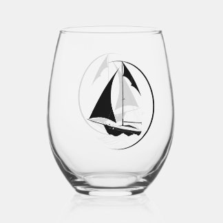 Verre À Vin Sans Pied Sailing boat