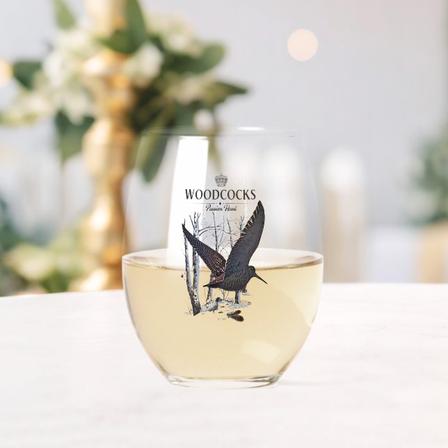 Verre À Vin Sans Pied Saison de chasse à la bécasse (Insitu (Mariage))