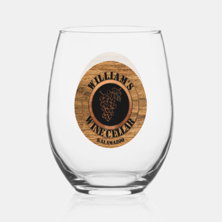 Verre À Vin Sans Pied Salle de dégustation de cave à vin rustique