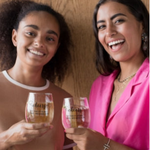 Verre À Vin Sans Pied Salue Mariée À Être Mariage