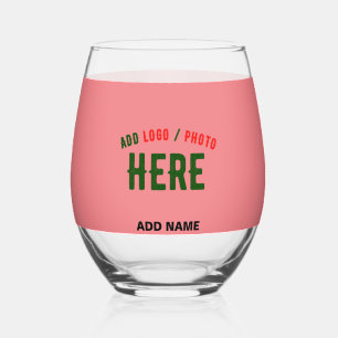 VERRE À VIN SANS PIED SAUMON MODERNE ET MODERNE, PINK VÉRIFIÉ MARQUE