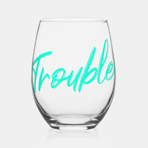 Verre À Vin Sans Pied Scénario Trouble Teal