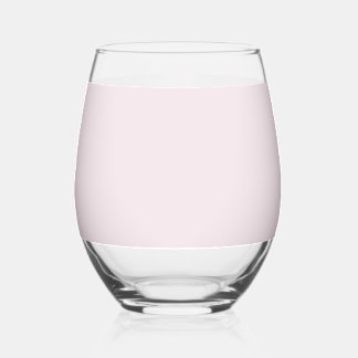 Verre À Vin Sans Pied Solid Pale Blush Pink Glass