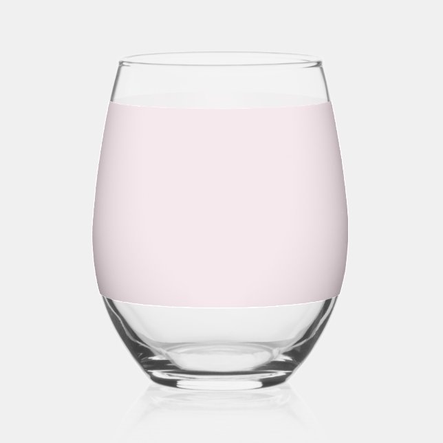 Verre À Vin Sans Pied Solid Pale Blush Pink Glass (Recto)