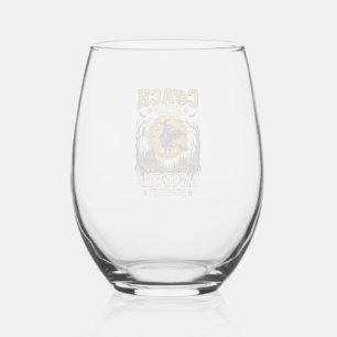 Verre À Vin Sans Pied Sorcière de jour Coach Nuit Haloween Lune Volante