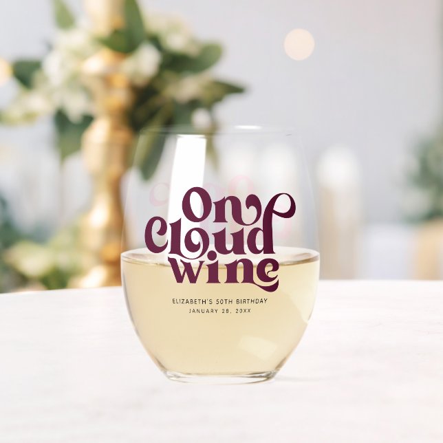 Verre À Vin Sans Pied Sur mesure du vin nuageux (Insitu (Mariage))