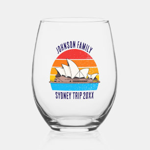 Verre À Vin Sans Pied Sydney Australia Opera House Personnalisé