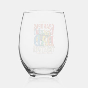 Verre À Vin Sans Pied T-shirt de nuit de ferme vintage tracteur grand-pè