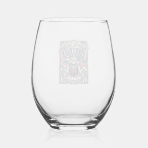 Verre À Vin Sans Pied T-shirt graphique vectoriel amateur de donuts patr