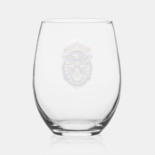 Verre À Vin Sans Pied T-shirt graphique vectoriel prépa côtier patriotiq