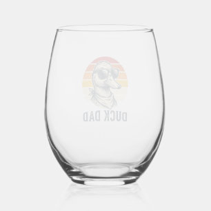 Verre À Vin Sans Pied T-shirt vectoriel lunettes de soleil canard vintag