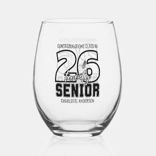 Verre À Vin Sans Pied Tassel de remise des diplômes de la promotion 2026