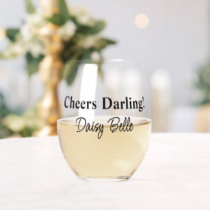 Verre À Vin Sans Pied Teal Bride & Co. Enterrement de vie de jeune fille