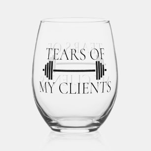 Verre À Vin Sans Pied Tears of My Clients Personal Trainer Barbell