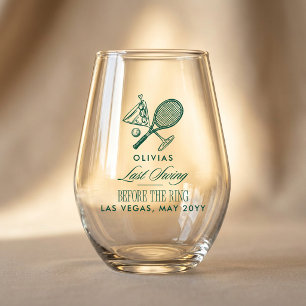 Verre À Vin Sans Pied Tennis Dernier Tournant Avant La Bachelorette De L