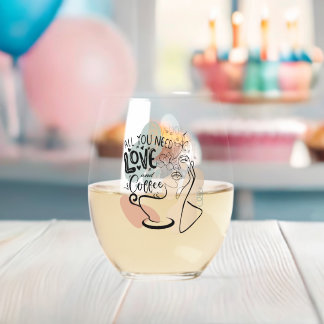 Verre À Vin Sans Pied Toujours être positif violet jaune