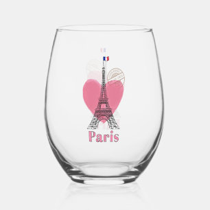 Verre À Vin Sans Pied Tour Eiffel Paris Design Verre sans charme