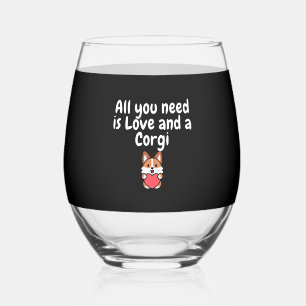 Verre À Vin Sans Pied Tout ce dont vous avez besoin est l'amour et un Co