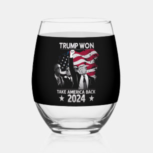 Verre À Vin Sans Pied Trump a encore gagné, reprenons l'Amérique 2024