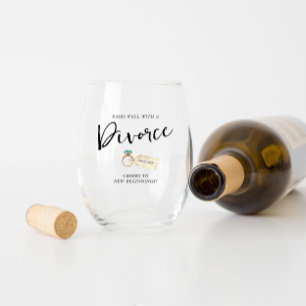 Verre À Vin Sans Pied Va bien avec le divorce