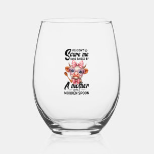 Verre À Vin Sans Pied Vache Tu ne me fais pas peur J'ai été élevé par un