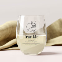 Verre de vin photo de chien personnalisé Chien fra