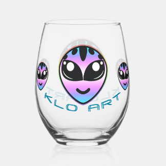 Verre À Vin Sans Pied Verre sans pierre Alien Trans Pride