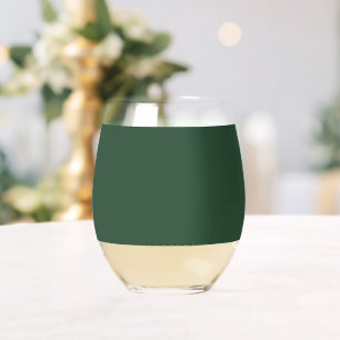 Verre À Vin Sans Pied Vert Pin