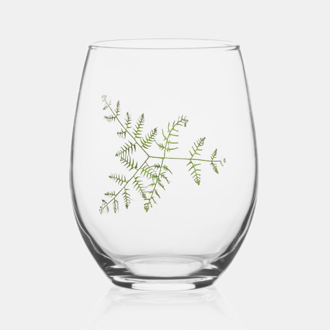 Verre À Vin Sans Pied vert printemps (Recto)