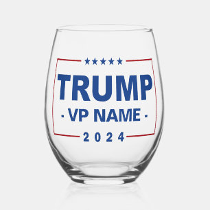 Verre À Vin Sans Pied Vice-président Trump 2024 sur mesure
