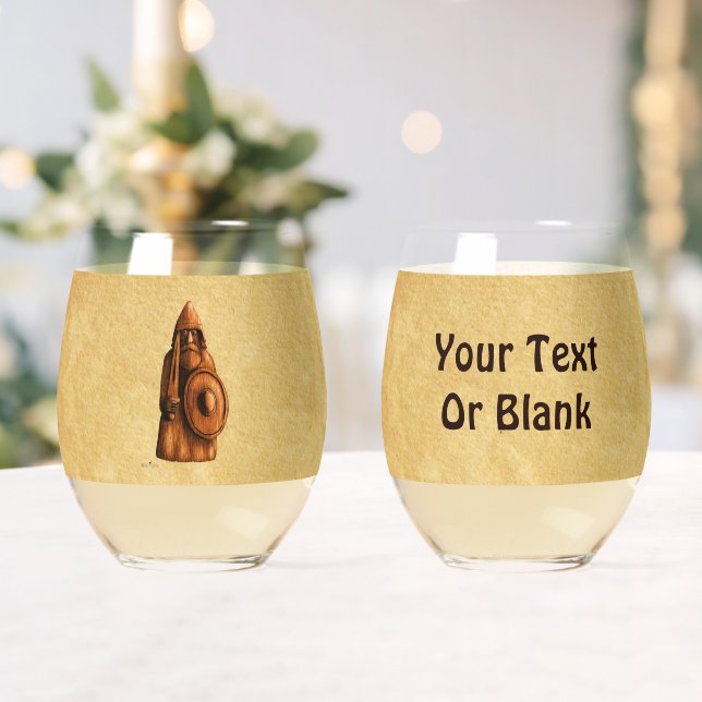 Verre À Vin Sans Pied Viking rustique (Insitu (Mariage))