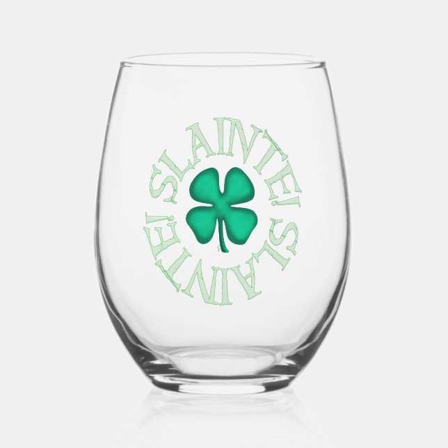 Verre À Vin Sans Pied Vin de Slainte (Recto)