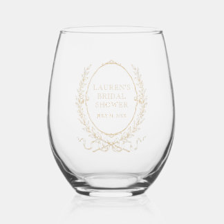 Verre À Vin Sans Pied Vintage Paris Glam | Enterrement de vie de jeune f