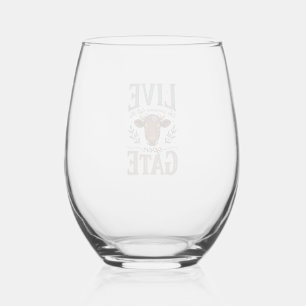 Verre À Vin Sans Pied Vivez comme si quelqu'un avait laissé la barrière 