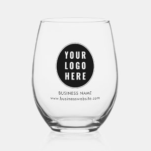 Verre À Vin Sans Pied Votre logo d'entreprise et votre site Web d'entrep