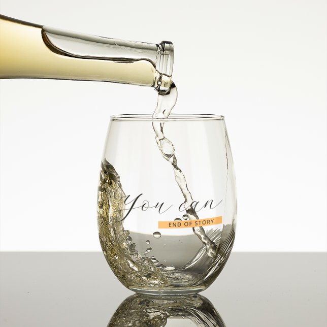 Verre À Vin Sans Pied Vous Pouvez | Devis motivationnel | Inspirationnel (Créateur téléchargé)