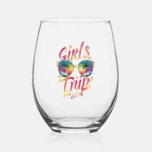Verre À Vin Sans Pied Voyage entre filles 2024 Week-end Vacances d'été à