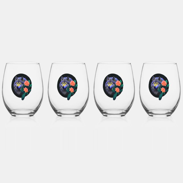 Verre À Vin Sans Pied Wolf21 : (Recto)