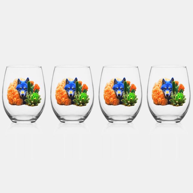 Verre À Vin Sans Pied Wolf22 : (Recto)