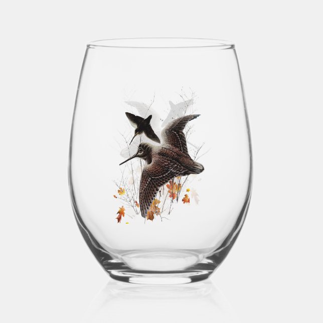 Verre À Vin Sans Pied Woodcock (Recto)