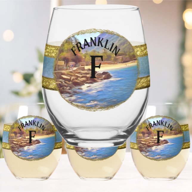 Verre À Vin Sans Pied Yelapa Beach 761 (Créateur téléchargé)