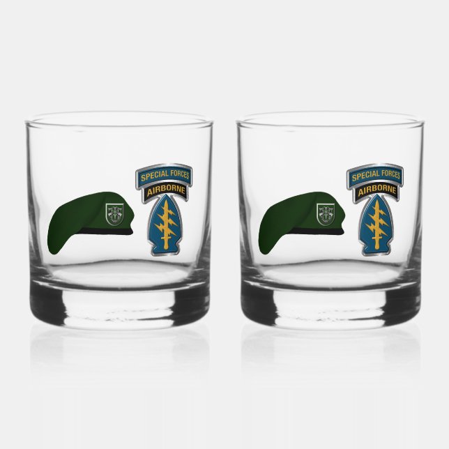 Verre À Whisky 10e Groupe des forces spéciales aéroporté (Recto)