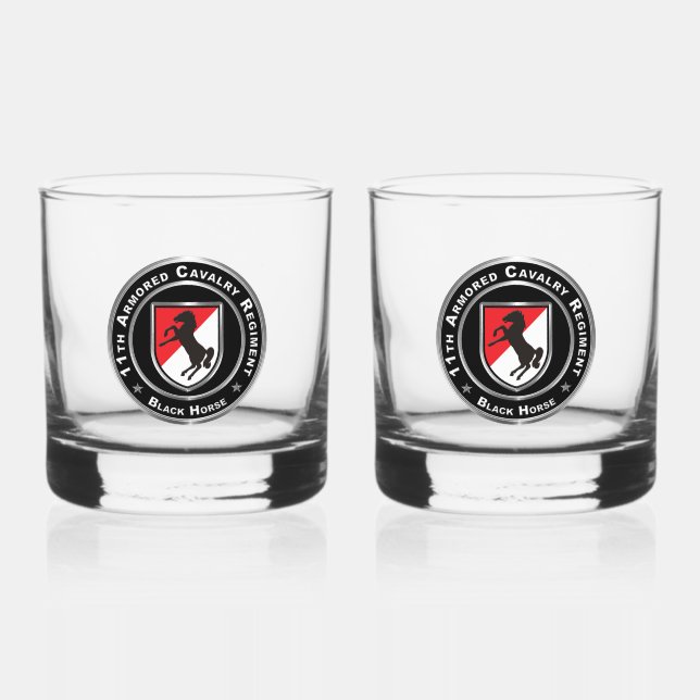 Verre À Whisky 11e régiment de cavalerie blindée ACR (Recto)