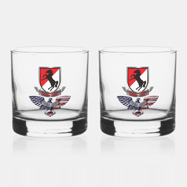 Verre À Whisky 11e régiment de cavalerie blindée ACR (Recto)