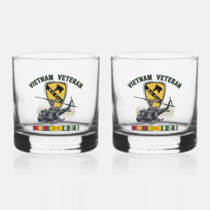 Verre À Whisky 1ère division de cavalerie Vietnam Air Cav